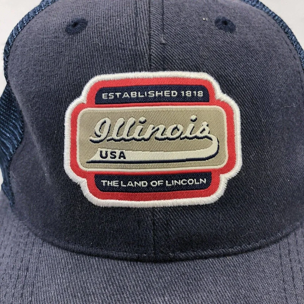 Illinois The Land of Lincoln Hat Cap by American Needle Adjustable One Size Fits